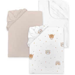Herding babybest Little Friends zestaw prześcieradeł z gumką,