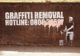 Banksy plakat Graffity Removal Hotline