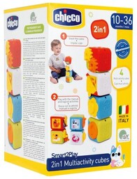 CHICCO Zabawka edukacyjna Smart2Play Wielofunkcyjne kostki 00011857000000