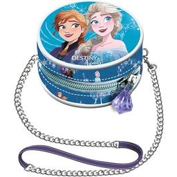 Frozen 2 Destiny-Mini okrągła torba na łańcuszek, niebieska,