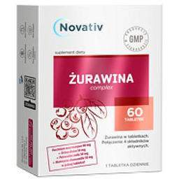 Novativ Żurawina Complex, 60 tabletek -> Odbiór