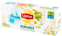 Lipton Herbatka ziołowa rumianek z trawą cytrynową 20g