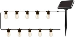 Łańcuch świetlny, girlanda ogrodowa solarna 10 żarówek LED