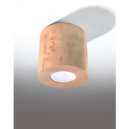 SOLLUX LIGHTING Lampa sufitowa SL.0492 ORBIS naturalne drewno