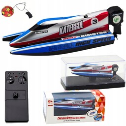 Łódź Motorówka Zdalnie Sterowana R/c Pilot Kontroler Niebieski