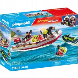 Playmobil Łódź Straży Pożarnej ze skuterem wodnym 71464