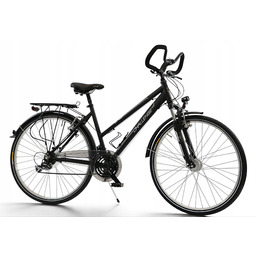 Rower Trekkingowy 28" Damski Męski Czarny Osprzęt Premium