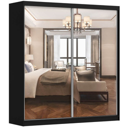 Szafa MULTI - 20 203 Czarny, Lustro