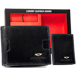 Zestaw na prezent dla mężczyzny skórzany portfel etui