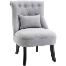 Fotel Homcom 52,5x69x77cm, szary/czarny