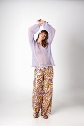 Pakamera Alpaka sweter Gili - Fiolet