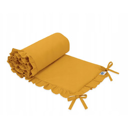 Uniwersalny ochraniacz z falbanką do łóżeczka niem