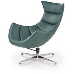 Fotel obrotowy ekoskóra zielony Luxor