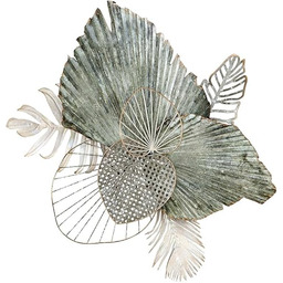 GILDE Dekoracyjny relief ścienny dekoracja ścienna liście 3D