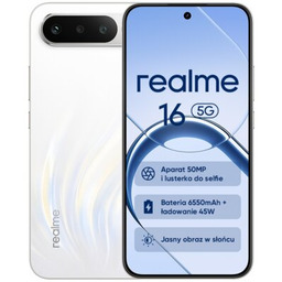 REALME Smartfon 16 5G 8/256GB 6.57" 120Hz Biały