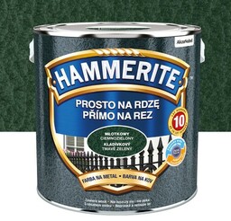 HAMMERITE Farba na rdzę Młotkowy Ciemnozielony 2,5L