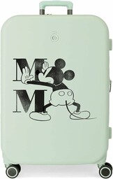 Disney Mickey Happiness Średniej walizki 48x70x28 cms Twarde
