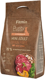 Fitmin dog Purity Adult Mini, wołowina (bez zbóż)