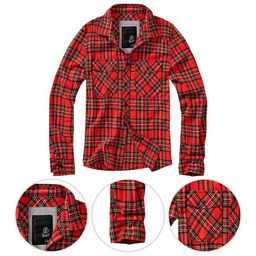Brandit Koszula w Kratę Check Shirt Czerwona -