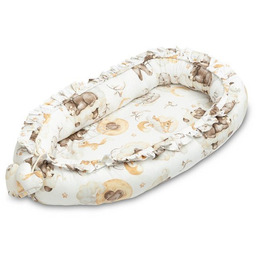 Sensillo GNIAZDO/KOKON VELVET SEN BEŻOWY 80x45 + PODUSZKA