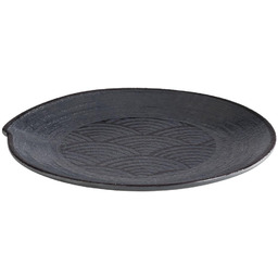 Talerz płytki DARK WAVE z melaminy, czarny, 22