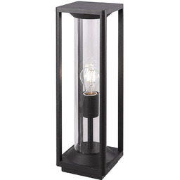Lampa ogrodowa stojąca czarna metalowa 50cm AZ4485