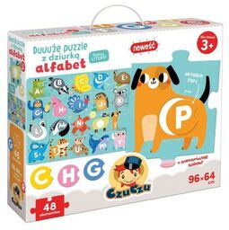 CzuCzu puzzle duuuże puzzle z dziurką Alfabet 3+