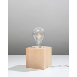 SOLLUX LIGHTING Lampa biurkowa ARIZ SL.0677 naturalne drewno