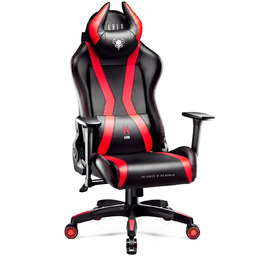 Fotel Gamingowy Diablo X-Horn 2.0 King: Czarno-czerwony