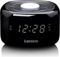 Lenco CR-12 radio z zegarkiem, budzik z funkcją