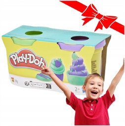 Playdoh Tuby Uzupełniajace 2 Kolory Fioletowy Zielony Pastelowa