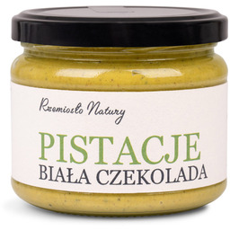 PASTA PISTACJOWA Z BIAŁĄ CZEKOLADĄ 300g
