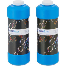 Relaxdays Butelka uzupełniająca do baniek mydlanych, zestaw 2