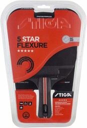 STIGA 5-star Flexure, Concave stojak na tabletki, czarny/czerwony,
