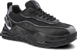 Czarne Sneakersy Damskie Cross Jeans Modne Obuwie