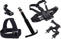 Zestaw Narty szelki hook kask monopod do GoPro