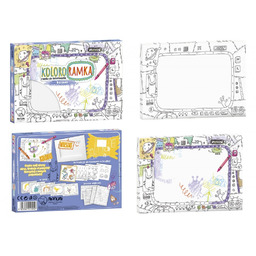 Koloro-ramka "Kosmos" ramka do kolorowania MONUMI 6296-KOLORORAMKA-MONUMI