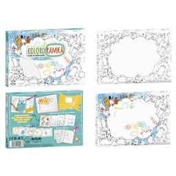 Koloro-ramka "Koty" ramka do kolorowania MONUMI 6297-KOLORORAMKA-MONUMI