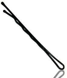 Wsuwki do włosów czarne z kulkami 6 cm