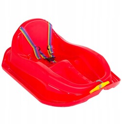 Sanki plastikowe mini bobek czerwone