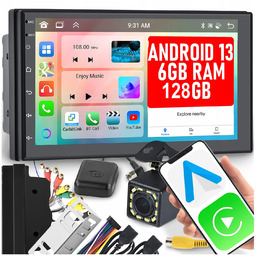 Radio Samochodowe 2 Din Android Auto Carplay 6GB/128GB