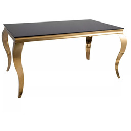 Stół Prince Czarno - Złoty 150x90 cm