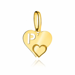 Zawieszka Serduszko z literką ''P'' pr 585