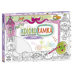 Koloro-ramka "Zamek" ramka do kolorowania MONUMI 6298-KOLORORAMKA-MONUMI