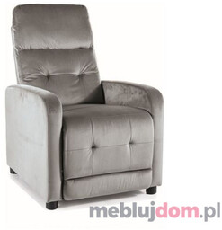Fotel relaksacyjny OTUS VELVET Signal Szary