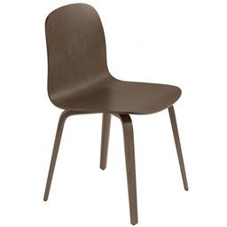 Muuto VISU Krzesło Drewniane - Ciemnobrązowe 2 Szt.