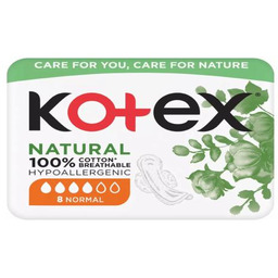 KOTEX Natural Normal Podpaski, 8szt.