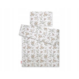 Woodland olive komplet pościeli dla dzieci z wypełnieniem