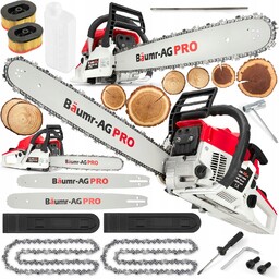 Piła Spalinowa Pilarka Łańcuchowa 5,7km 65cm3 zestaw XXL