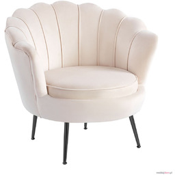 Fotel LC-032-1 BLACK Beżowy